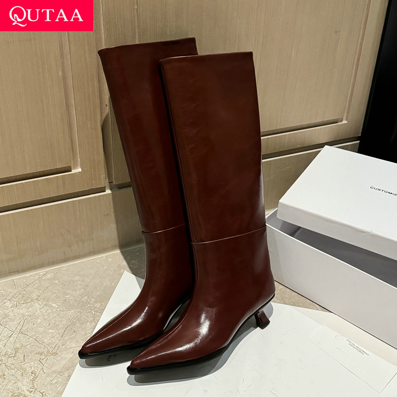 Women'S Shoes Kitten Heels - QUTAA Fashion News Women Knee High
