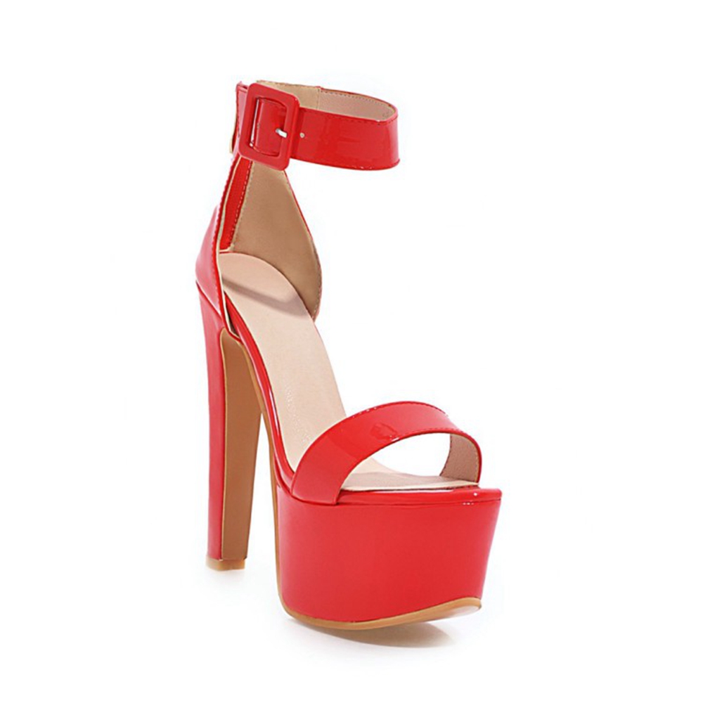 Women'S Shoes Z - Women Patent Leather Platform Stiletto Heel
