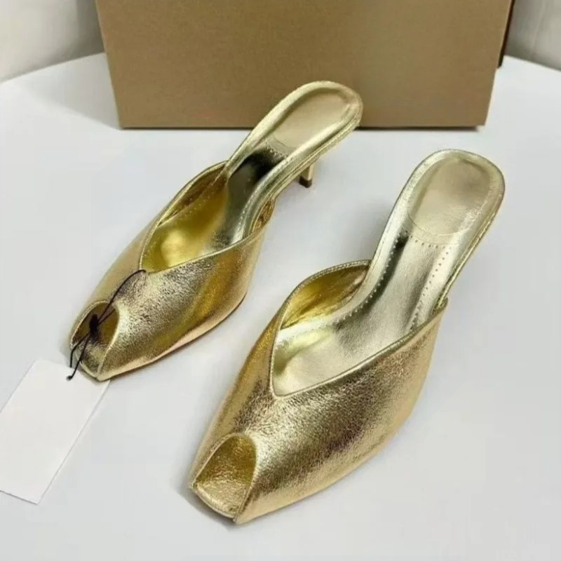 Women Shoes Formal - Women's Pumps Designer Gold Women Mules