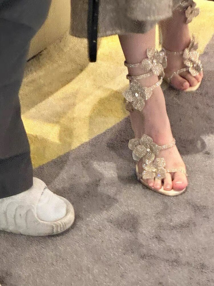 Women's 3D Floral Applique Str - Women Shoes Formal 评论和价格
