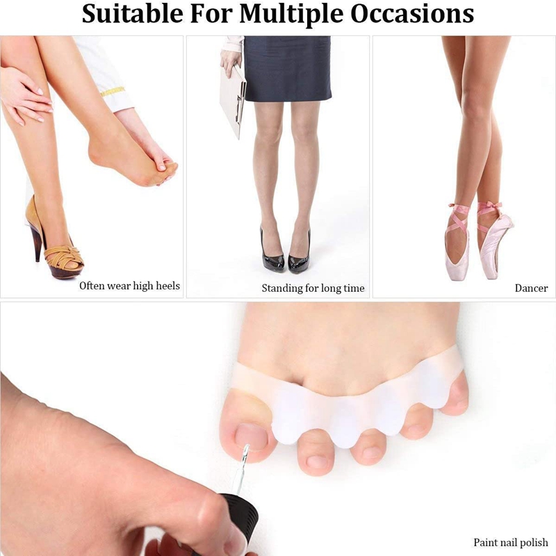1 Pair Silicone Toe Separators - Women'S Shoes With Bunions 评论和价格