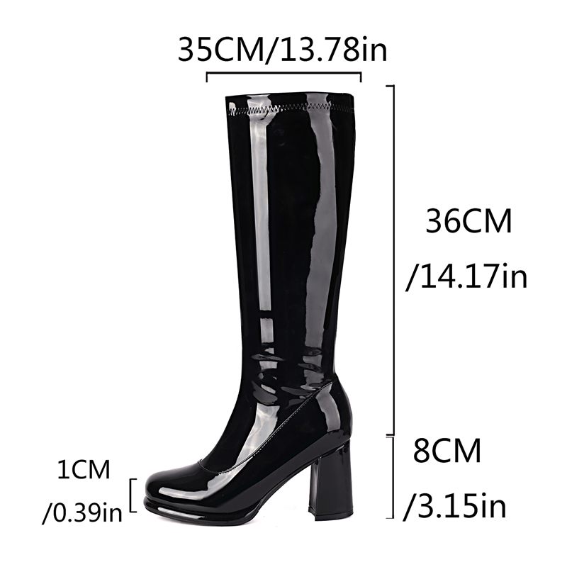 SIMLOVEYO Sexy Female Knee Boo - Zip Up Boots Short 评论和价格