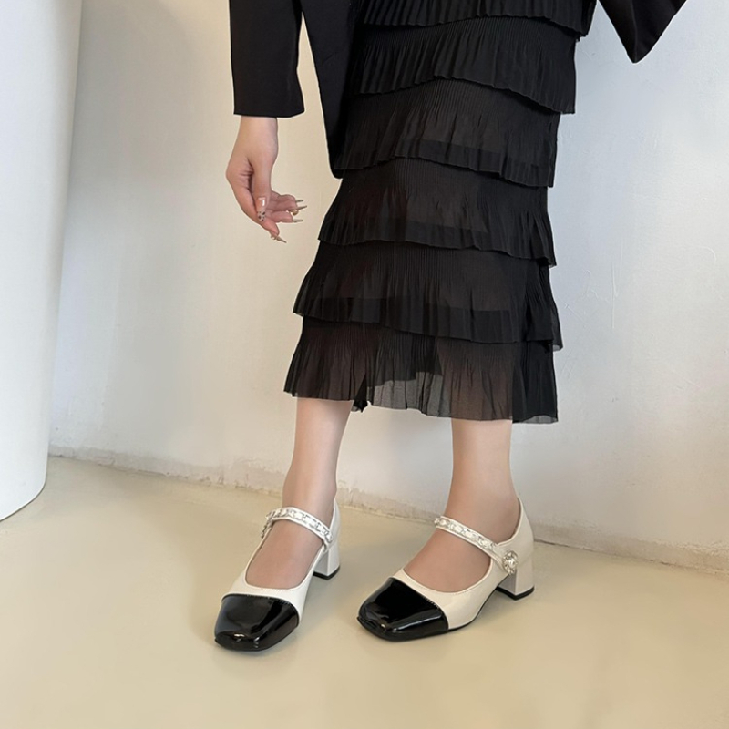 2026 Pearl Clasp Thick-Topped  - Women Shoes Formal 评论和价格