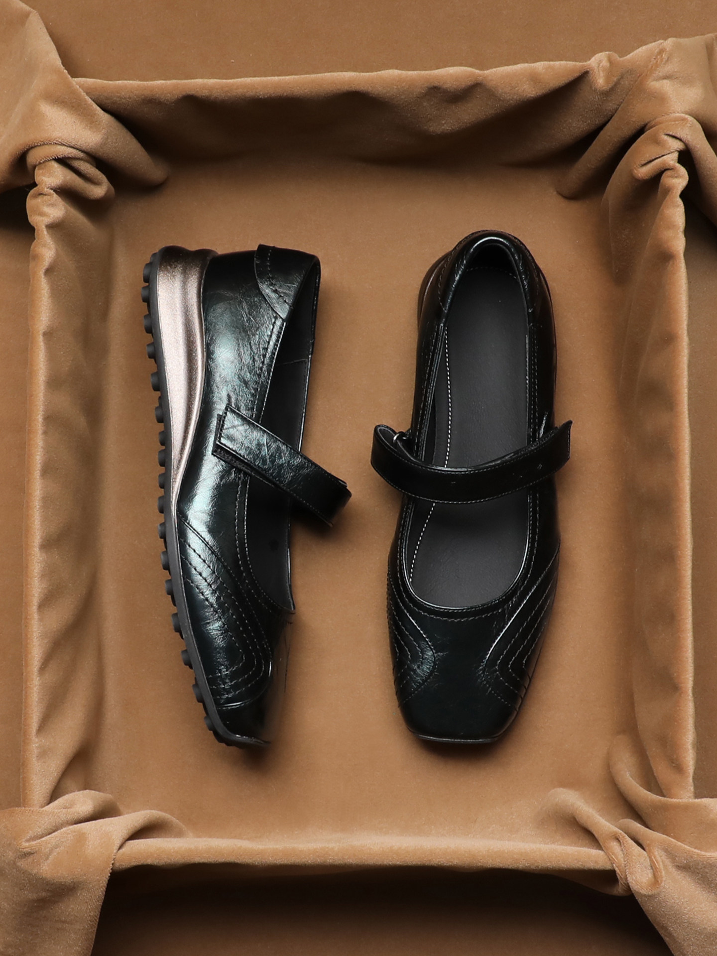 SHOEBOX Velcro wedge heel, mid - Women Shoes Wedges 评论和价格