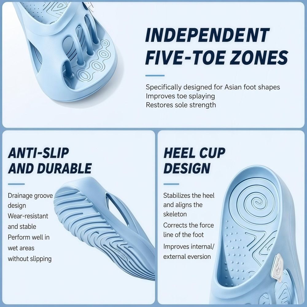 EVA Five Toe Slide Sandals Non - Women'S Shoes With Bunions 评论和价格