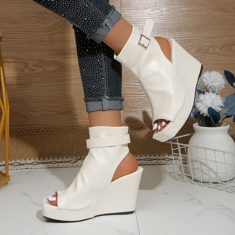 Square Toe Open Toe Platform W - Women Shoes Wedges 评论和价格