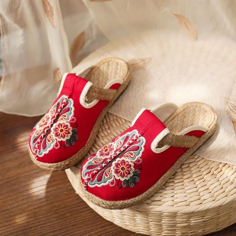 2024 Women Casual Linen Handma - Women'S Shoes Vegan 评论和价格