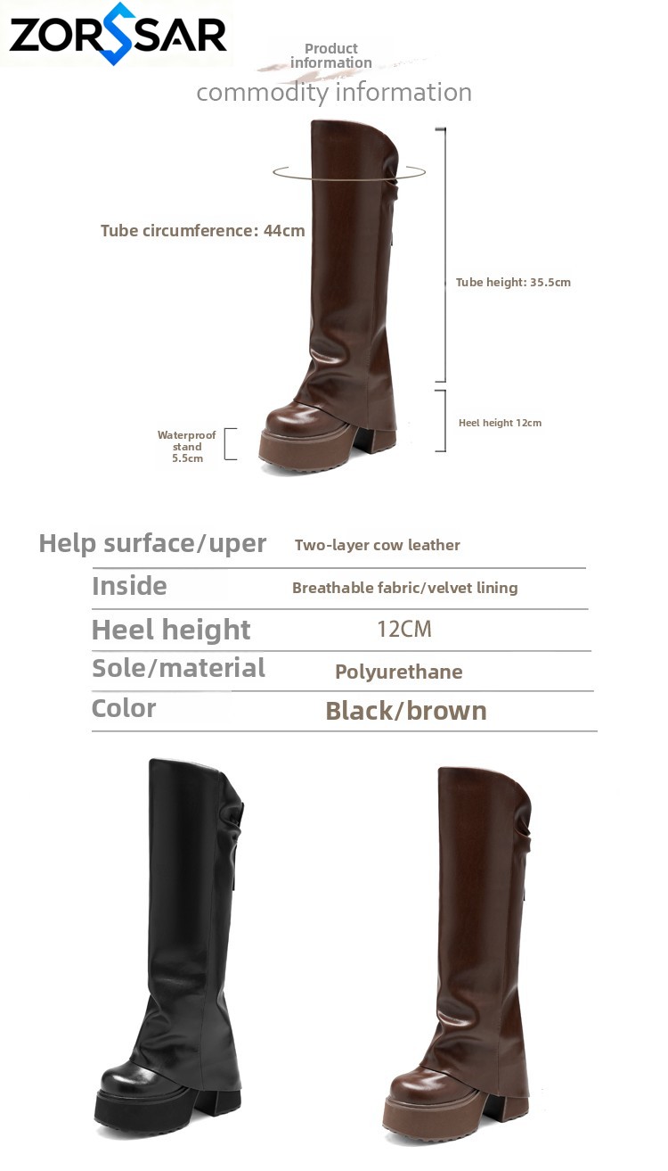 2026 Autumn Winter Women Platf - Zip Up Boots Short 评论和价格
