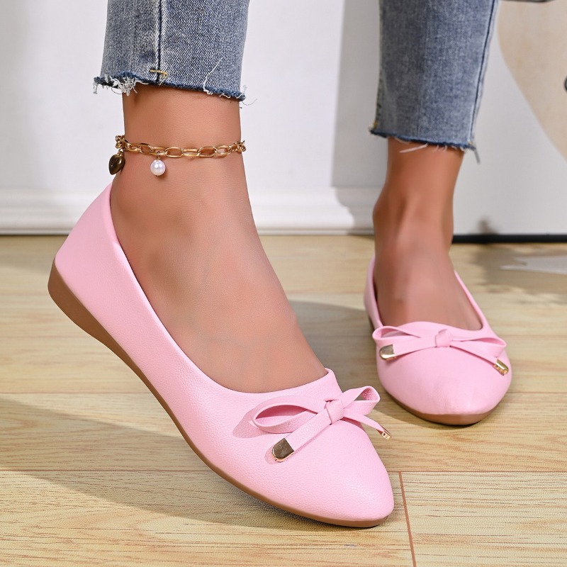 Bow Shallow Mouth Soft Sole Co - Women Shoes Wedges 评论和价格