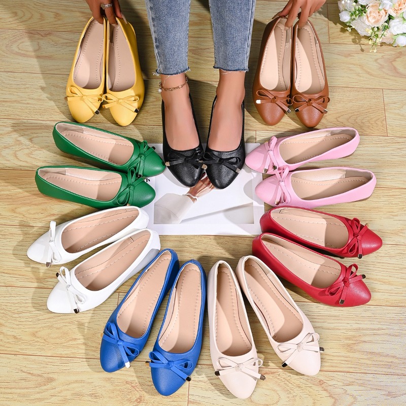 Bow Shallow Mouth Soft Sole Co - Women Shoes Wedges 评论和价格